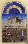 LIMBOURG brothers Les trs riches heures du Duc de Berry: Octobre (October) china oil painting reproduction